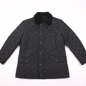 Black Barbour Quilted Jacket - Large